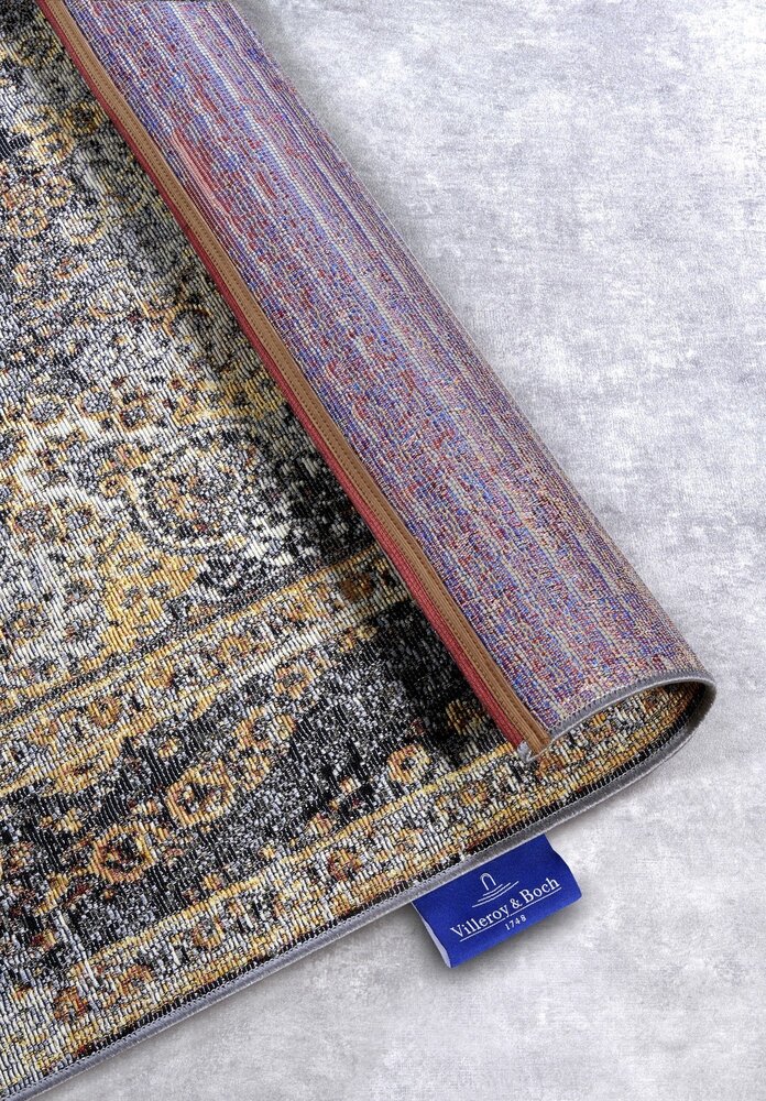 Vintage binnen- en buitenkleed - Martha Antraciet/Goud