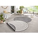 Rond Binnen & Buiten vloerkleed - Bali Grijs/Crème Omkeerbaar Rond Binnen & Buiten vloerkleed - Bali Grijs/Crème Omkeerbaar