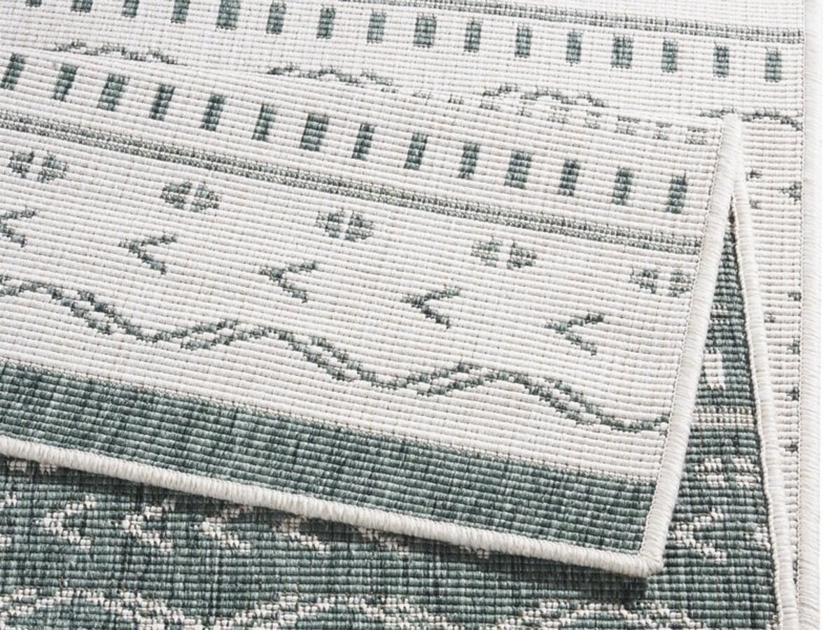 Binnen & Buitenkleed Omkeerbaar - Kuba Groen/Crème Binnen & Buitenkleed Omkeerbaar - Kuba Groen/Crème