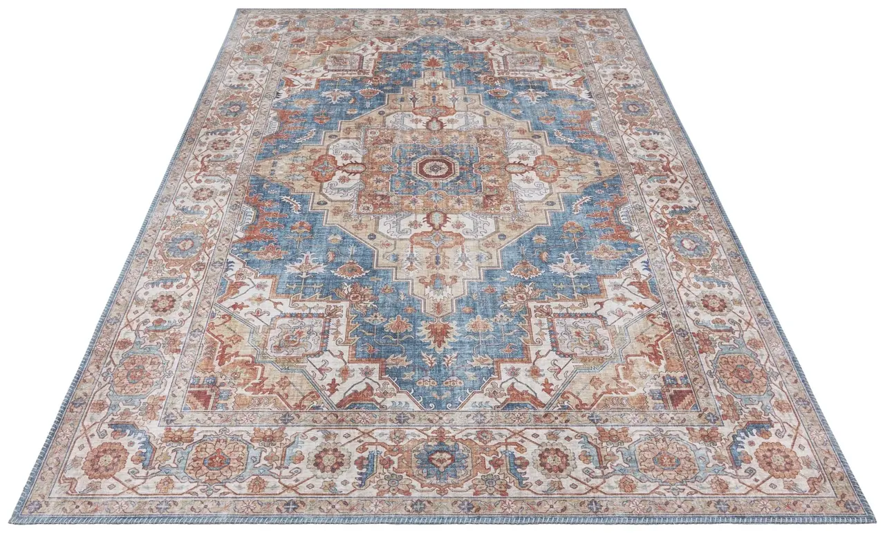 Vintage vloerkleed - Oriental Sylla Blauw Vintage vloerkleed - Oriental Sylla Blauw