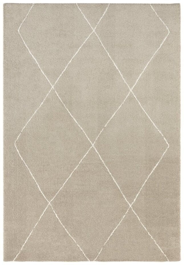 Elle Decoration - Modern Design vloerkleed - Laagpolig - Geruit - Beige