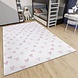 Kindervloerkleed - Adventures Hartjes Crème/Roze Kindervloerkleed - Adventures Hartjes Crème/Roze