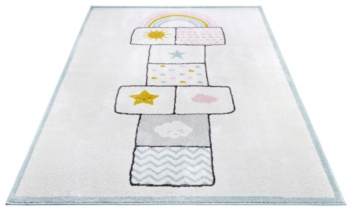 Kindervloerkleed - Adventures Bouncy Blauw Kindervloerkleed - Adventures Bouncy Blauw