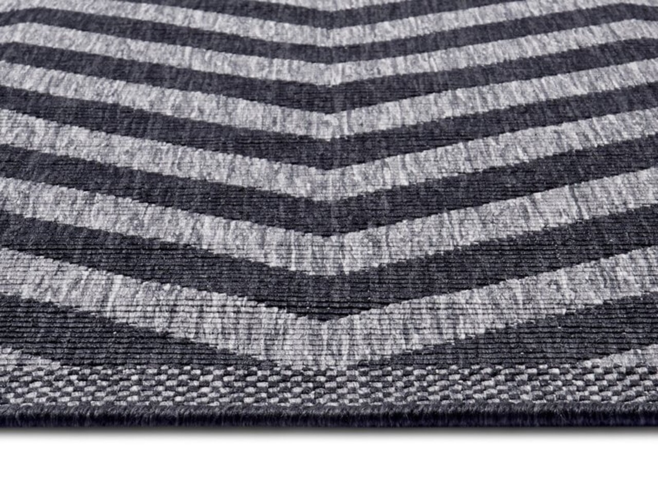 Binnen & Buitenkleed Omkeerbaar - Palma Grijs/Antraciet