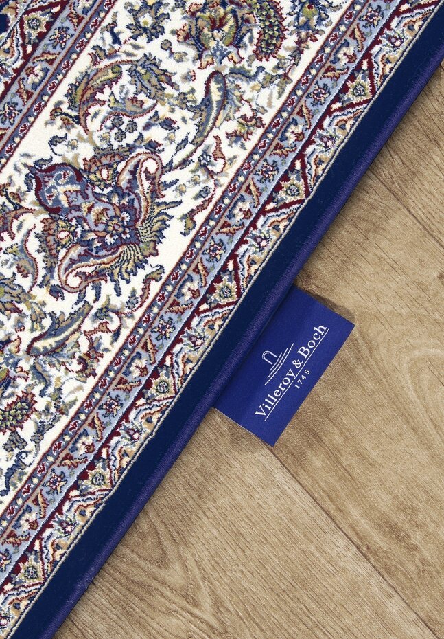 Villeroy & Boch - Klassiek Laagpolig vloerkleed - Alfred -Blauw / Crème