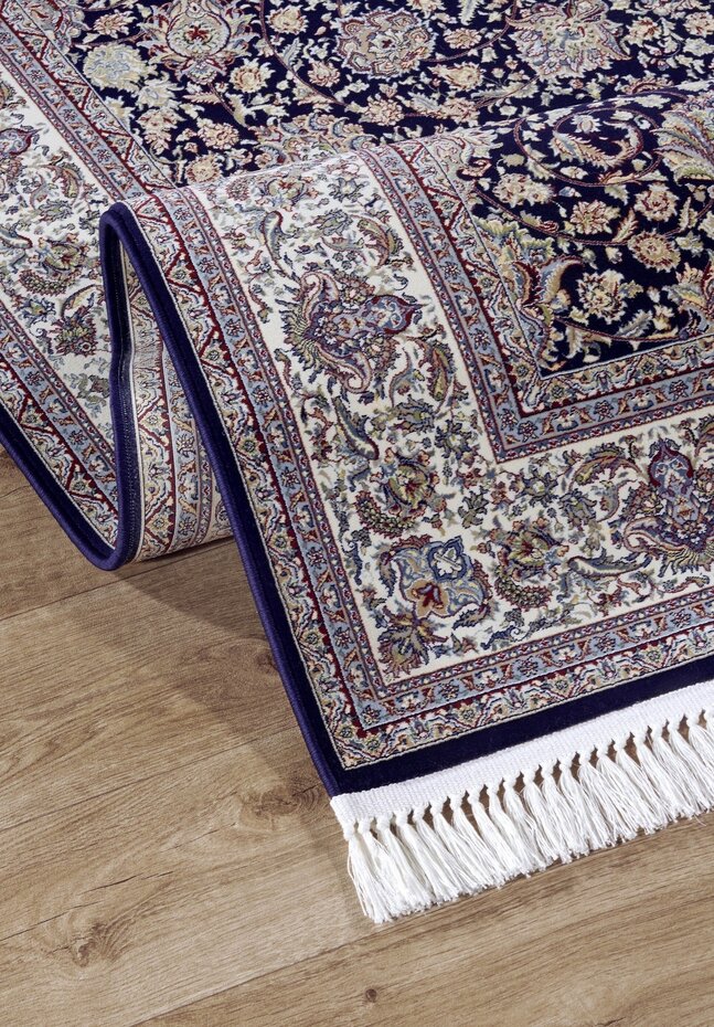 Villeroy & Boch - Klassiek Laagpolig vloerkleed - Alfred -Blauw / Crème
