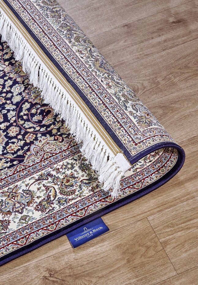 Villeroy & Boch - Klassiek Laagpolig vloerkleed - Alfred -Blauw / Crème