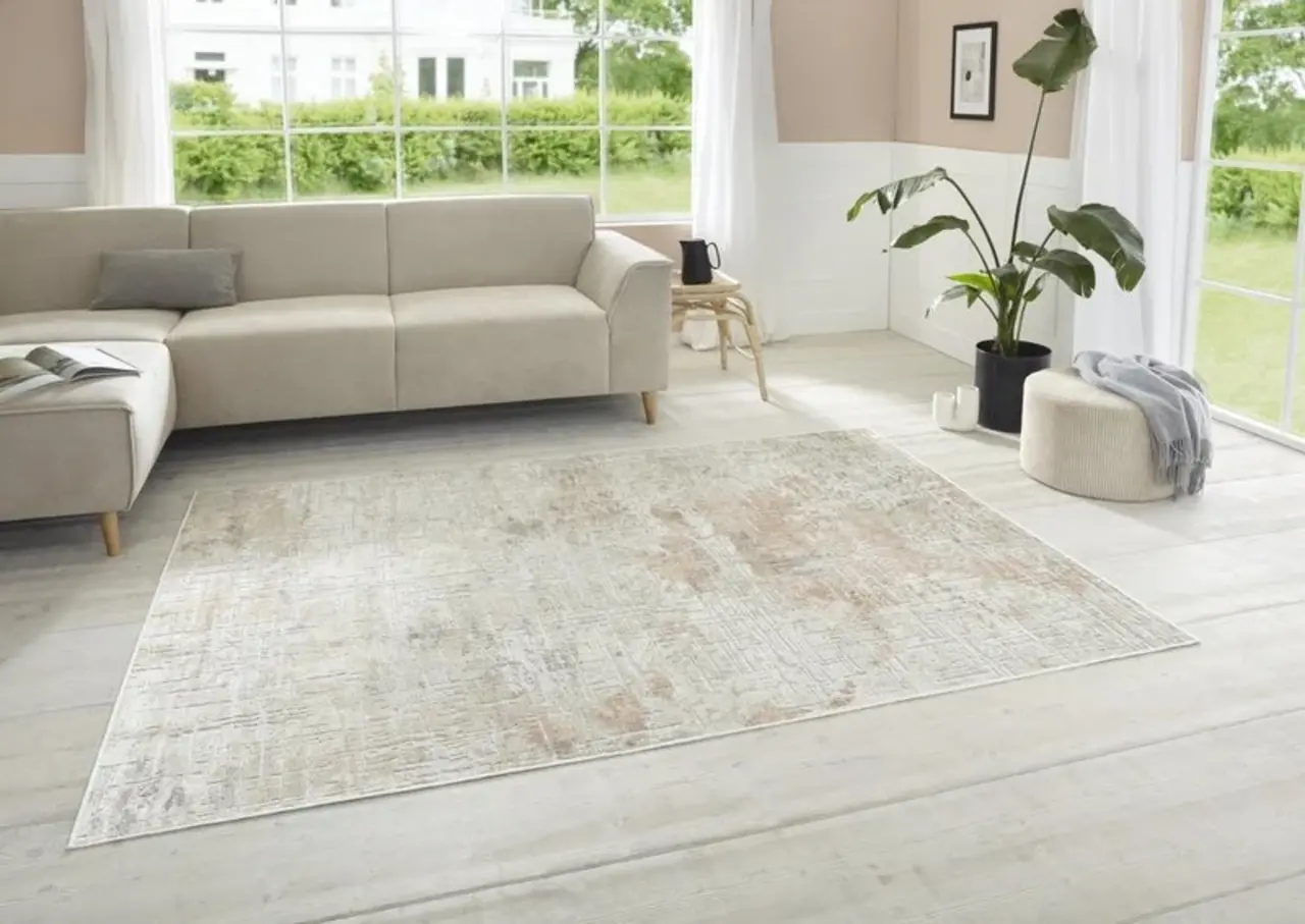 Elle Decoration - Modern Design vloerkleed - Chameis - Beige / Peach Elle Decoration - Modern Design vloerkleed - Chameis - Beige / Peach