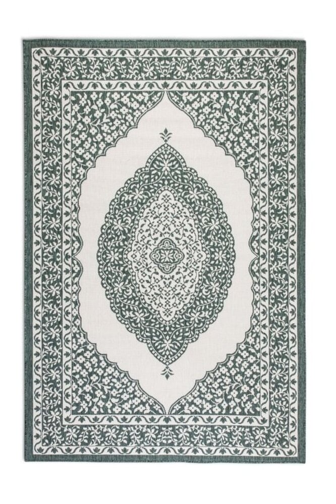 Elle Decoration - Binnen & Buitenkleed - Omkeerbaar - Meekly - Groen Elle Decoration - Binnen & Buitenkleed - Omkeerbaar - Meekly - Groen