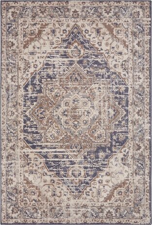 Vintage vloerkleed - Sand Blauw/Crème