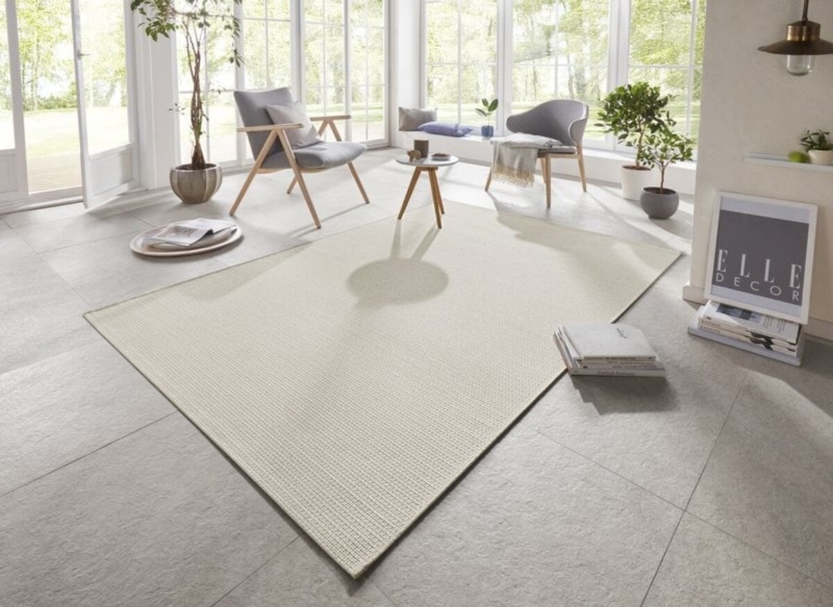 Elle Decoration - Binnen & Buitenkleed - Secret - Laagpolig - Beige Elle Decoration - Binnen & Buitenkleed - Secret - Laagpolig - Beige