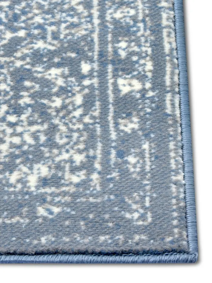 Vintage Laagpolig vloerkleed - Gloria - Sky Blauw