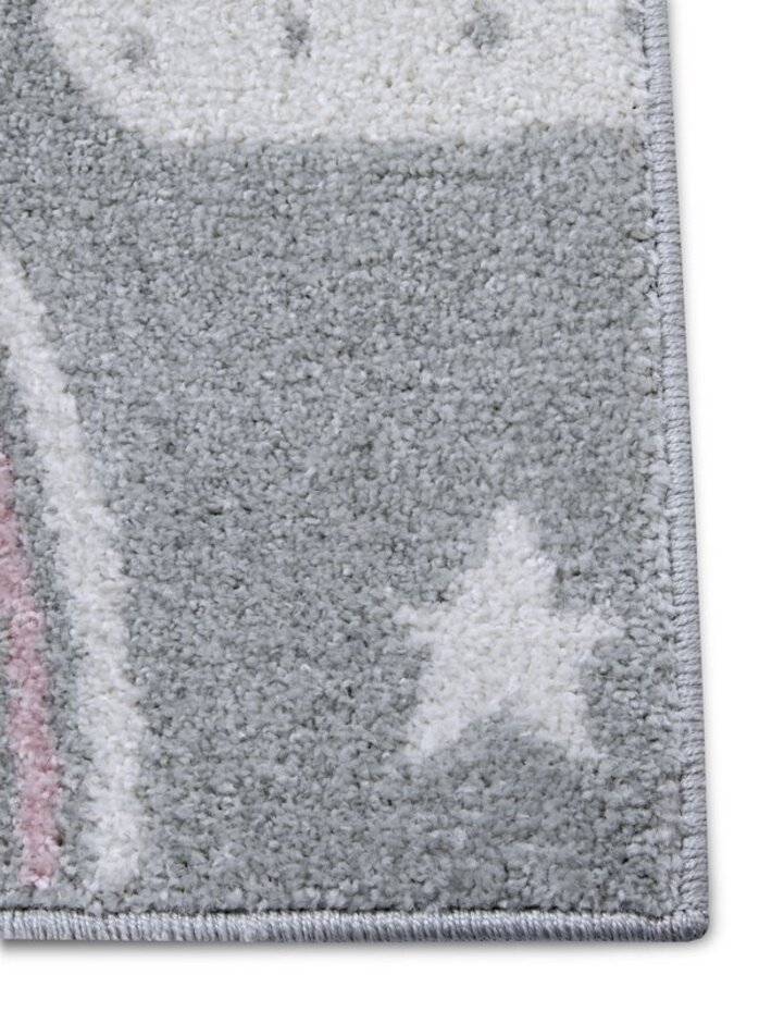 Kindervloerkleed - Adventures Regenboog En Wolken Grijs/Multicolor Kindervloerkleed - Adventures Regenboog En Wolken Grijs/Multicolor