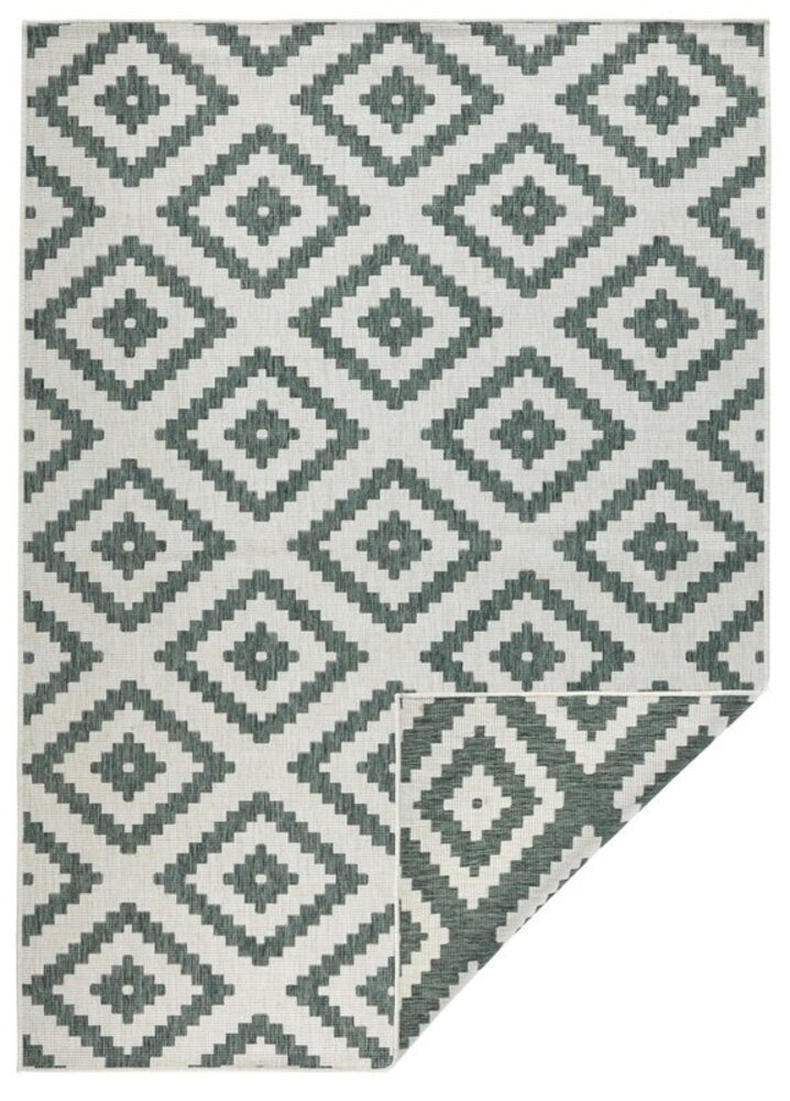 Binnen & Buiten Omkeerbaar vloerkleed - Malta Groen/Crème Binnen & Buiten Omkeerbaar vloerkleed - Malta Groen/Crème