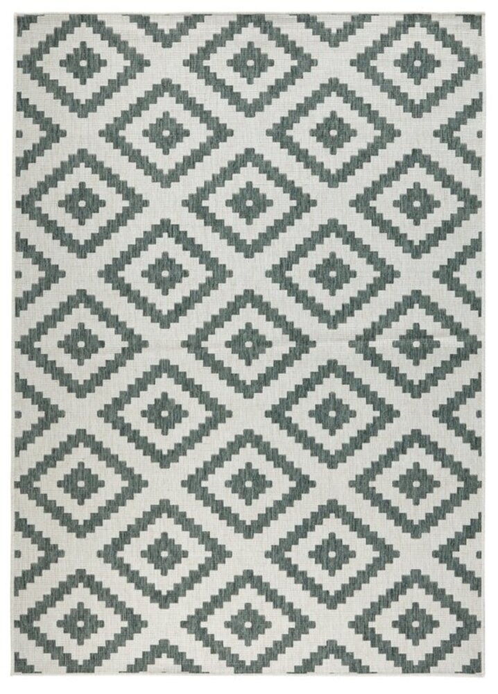 Binnen & Buiten Omkeerbaar vloerkleed - Malta Groen/Crème Binnen & Buiten Omkeerbaar vloerkleed - Malta Groen/Crème