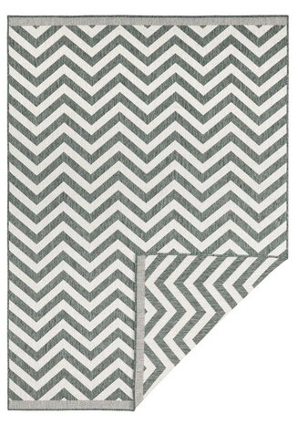 Binnen & Buitenkleed Omkeerbaar - Palma Groen/Crème