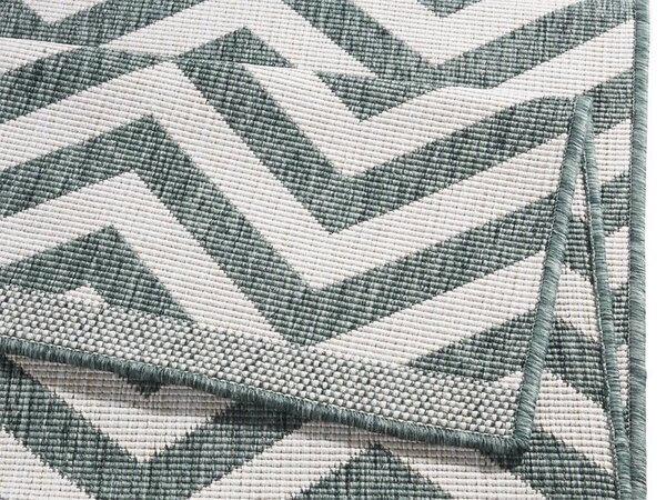 Binnen & Buitenkleed Omkeerbaar - Palma Groen/Crème