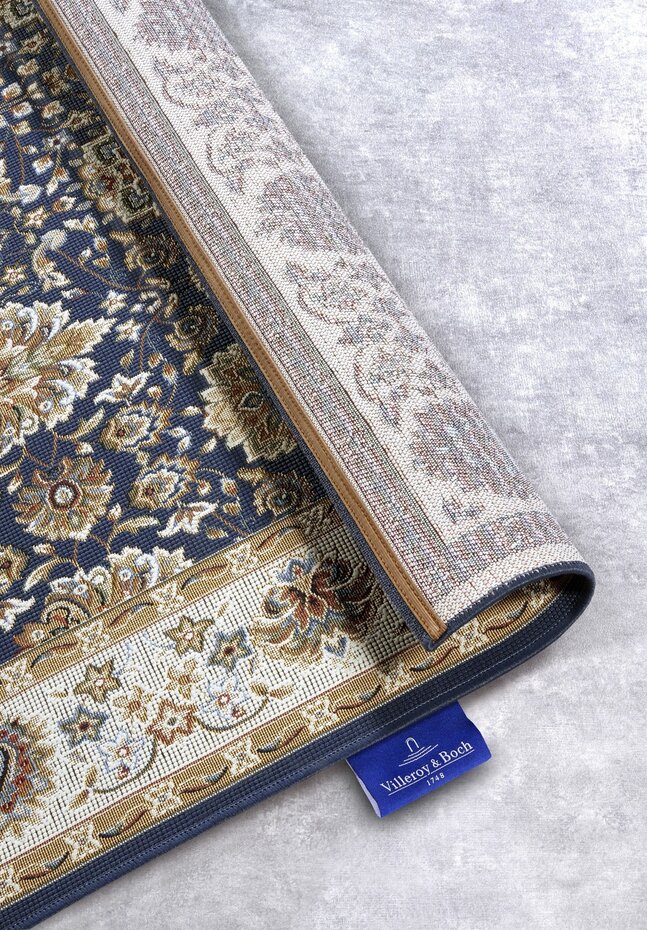 Vintage binnen- en buitenkleed - Nicolas Blauw/Crème Vintage binnen- en buitenkleed - Nicolas Blauw/Crème