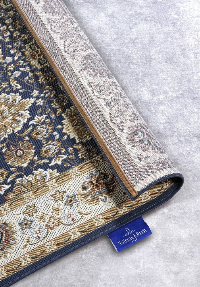 Vintage binnen- en buitenkleed - Nicolas Blauw/Crème Vintage binnen- en buitenkleed - Nicolas Blauw/Crème