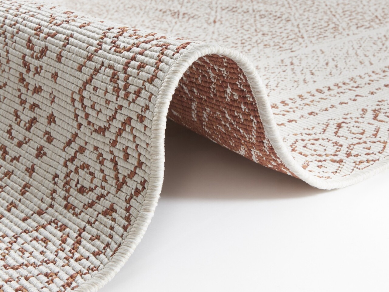 Omkeerbaar Binnen - En Buitenkleed - Vintage Retro Terra