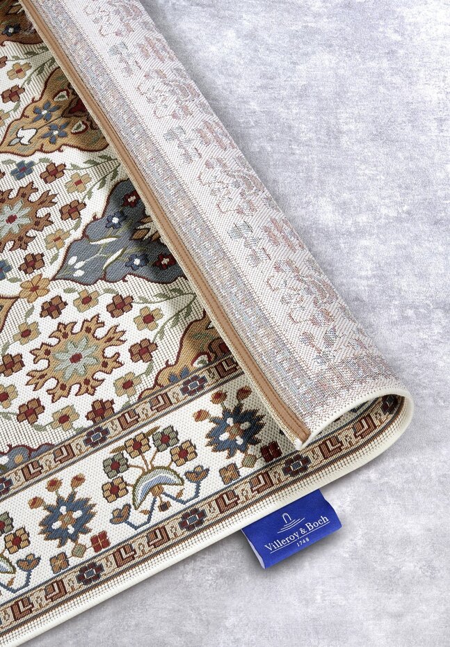 Vintage binnen- en buitenkleed - Domenique Crème/Kleurrijk