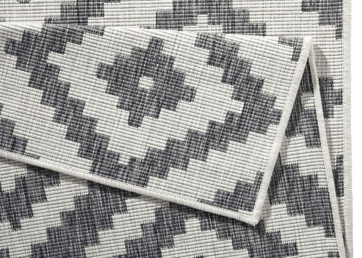 Binnen & Buiten Omkeerbaar vloerkleed - Malta Grijs/Crème