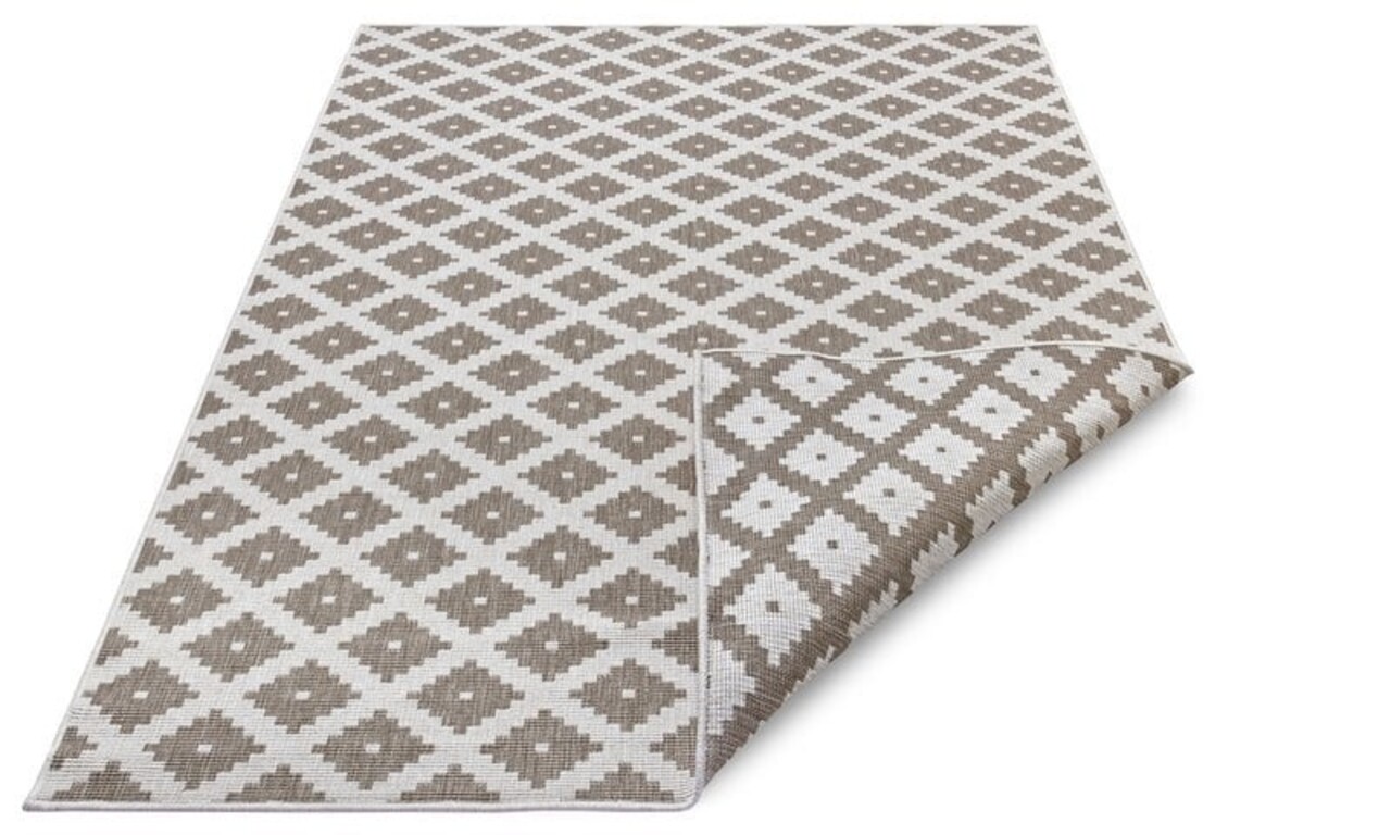 Binnen & Buiten Omkeerbaar vloerkleed - Nizza Beige/Crème Binnen & Buiten Omkeerbaar vloerkleed - Nizza Beige/Crème
