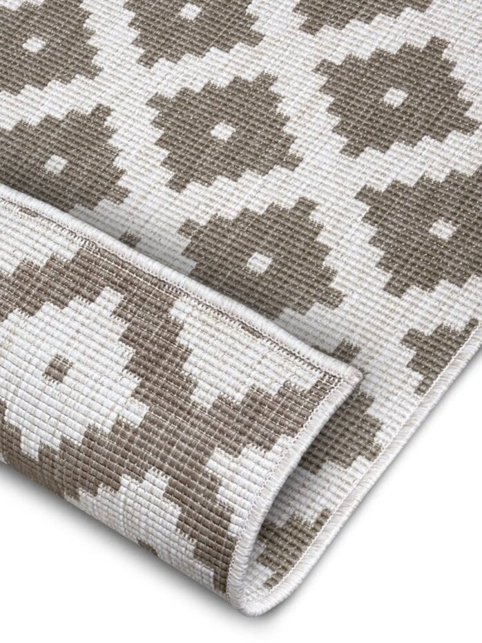Binnen & Buiten Omkeerbaar vloerkleed - Nizza Beige/Crème Binnen & Buiten Omkeerbaar vloerkleed - Nizza Beige/Crème