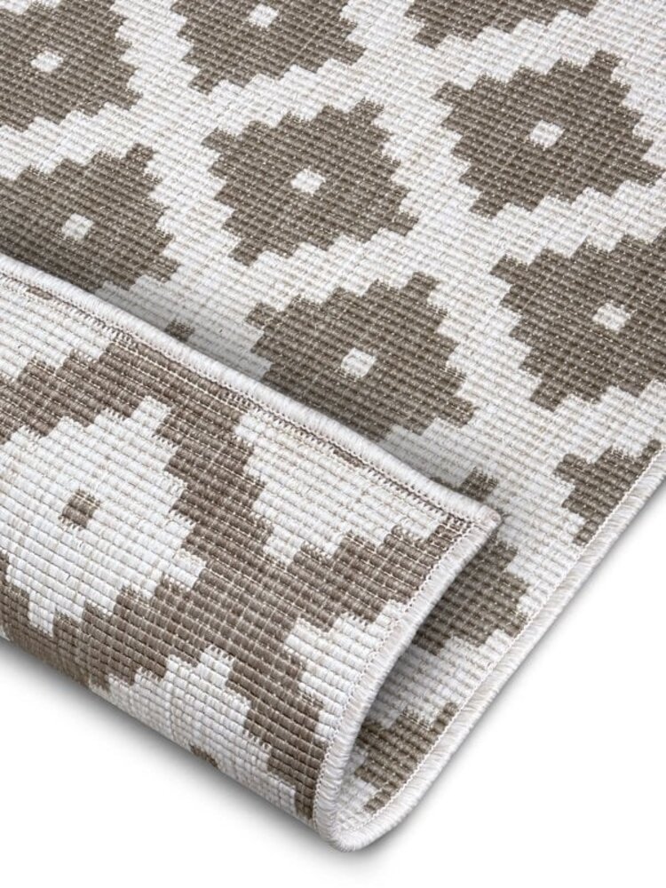 Binnen & Buiten Omkeerbaar vloerkleed - Nizza Beige/Crème Binnen & Buiten Omkeerbaar vloerkleed - Nizza Beige/Crème