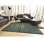 Hoogpolig vloerkleed - Nomadic Chic Groen/Blauw