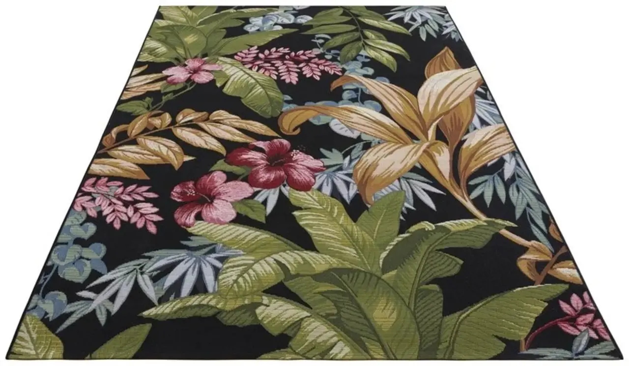 Binnen- En Buitenkleed - Tropical Flowers & Leaves Multicolor Binnen- En Buitenkleed - Tropical Flowers & Leaves Multicolor