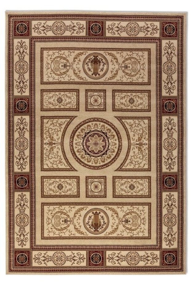 Klassiek vloerkleed - Herat Guzara Crème/Bruin Klassiek vloerkleed - Herat Guzara Crème/Bruin