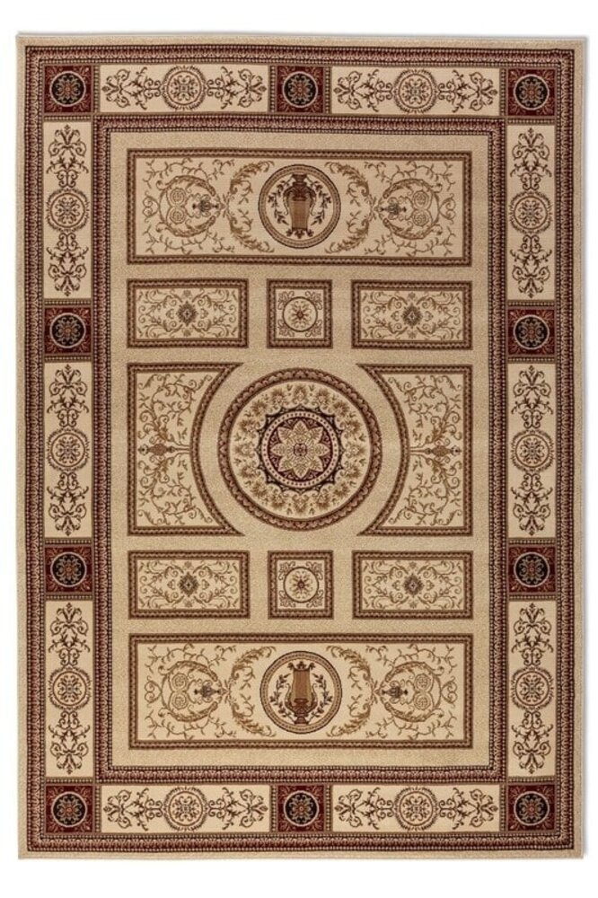 Klassiek vloerkleed - Herat Guzara Crème/Bruin Klassiek vloerkleed - Herat Guzara Crème/Bruin