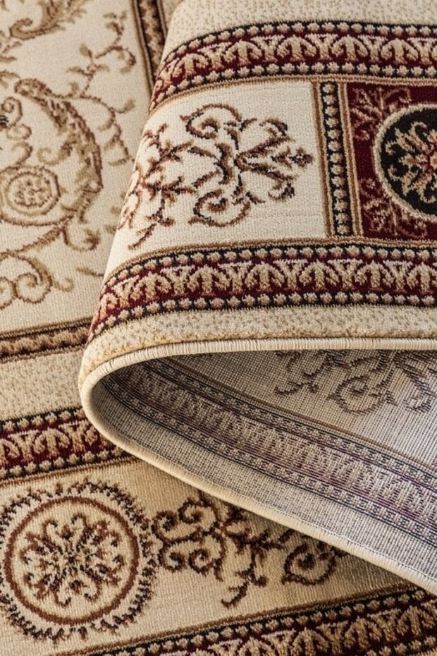 Klassiek vloerkleed - Herat Guzara Crème/Bruin Klassiek vloerkleed - Herat Guzara Crème/Bruin