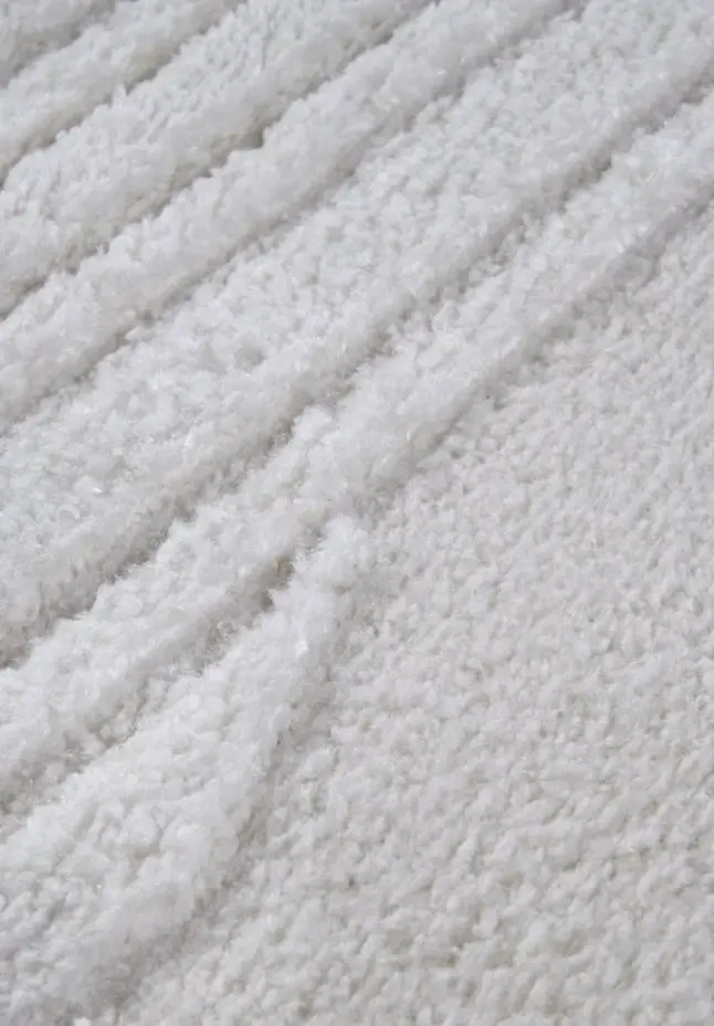 Elle Decoration - Gallery - Hoogpolig vloerkleed - Bartoux - Crème Wit