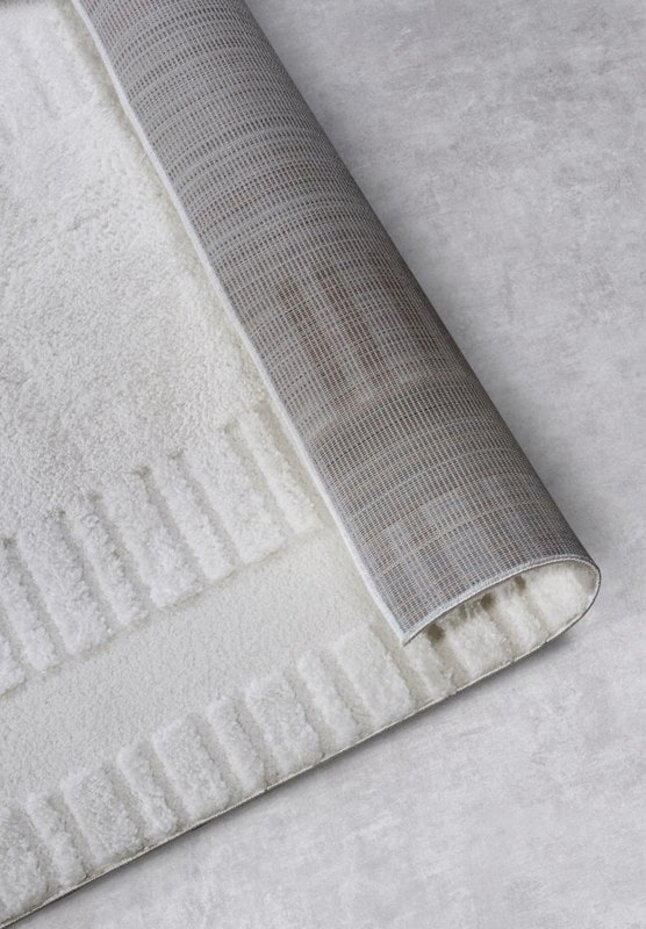 Elle Decoration - Gallery - Hoogpolig vloerkleed - Bartoux - Crème Wit