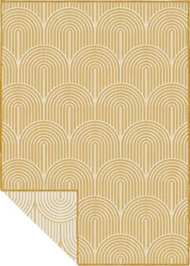 Binnen- En Buitenkleed Omkeerbaar - Pangli Japandi Geel Binnen- En Buitenkleed Omkeerbaar - Pangli Japandi Geel