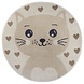 Rond Kindervloerkleed - Adventures Kat Crème/Beige Rond Kindervloerkleed - Adventures Kat Crème/Beige