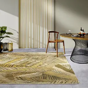 Villeroy & Boch Modern binnen- en buitenkleed - Eugene Goud/Zwart
