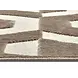 Modern vloerkleed - Hexa Crème/Bruin Modern vloerkleed - Hexa Crème/Bruin