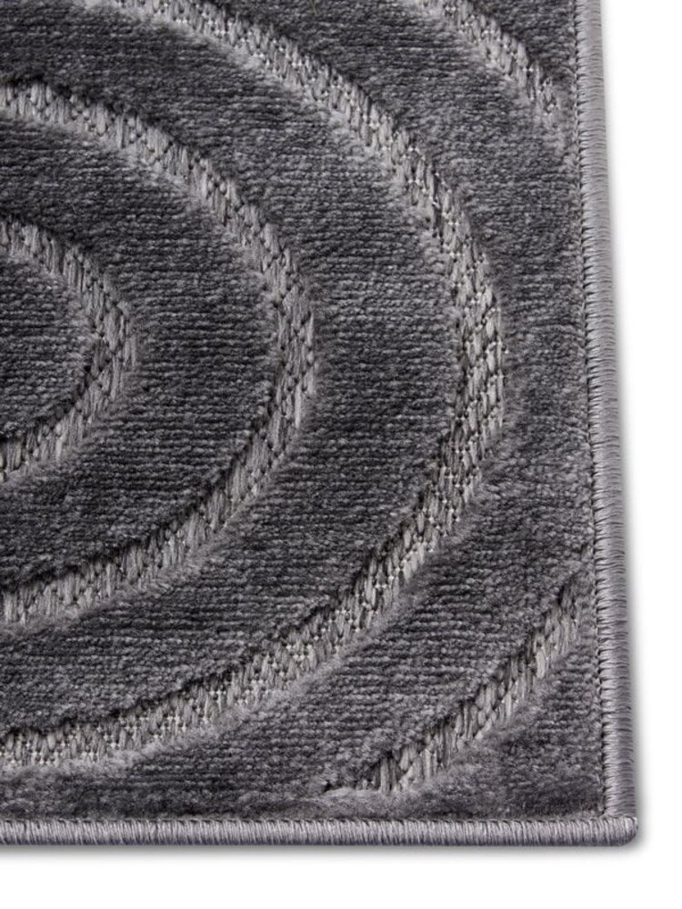 Modern vloerkleed - Iconic Golvend Japandi Grijs