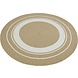 Rond Binnen- En Buitenkleed - Trenzado Beige/Crème Rond Binnen- En Buitenkleed - Trenzado Beige/Crème