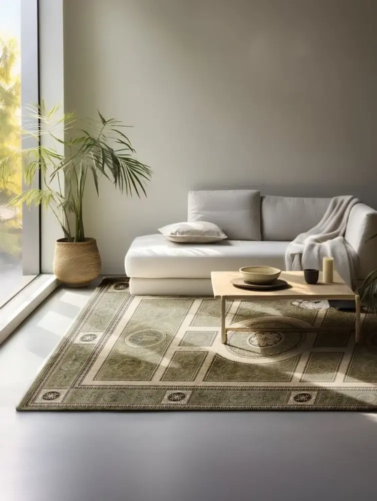 Klassiek vloerkleed - Herat Guzara Groen Klassiek vloerkleed - Herat Guzara Groen