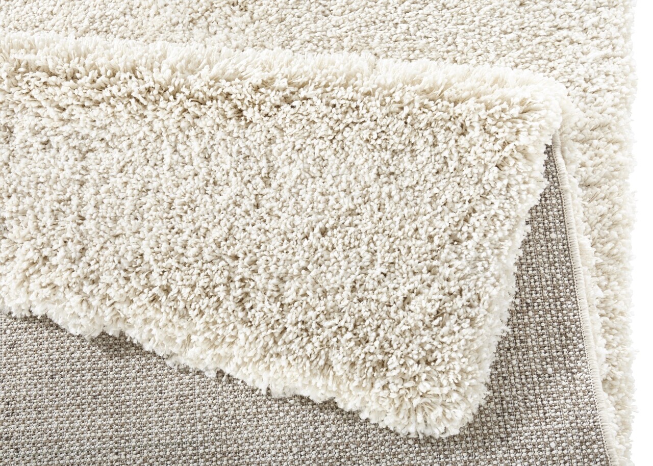 Hoogpolig vloerkleed - Effen - Venice - Crème Hoogpolig vloerkleed - Effen - Venice - Crème