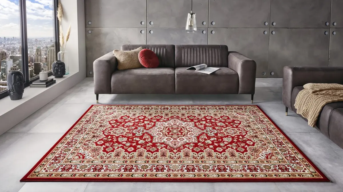 Klassiek vloerkleed - Parun Rood Klassiek vloerkleed - Parun Rood