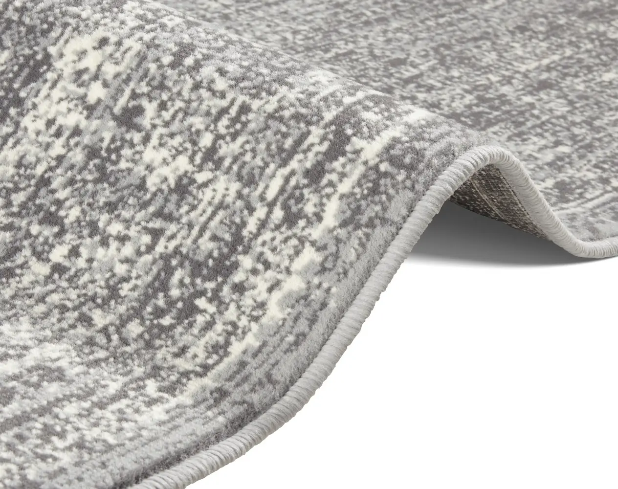 Vintage Laagpolig Designer Velours vloerkleed - Elysium - Grijs / Crème Vintage Laagpolig Designer Velours vloerkleed - Elysium - Grijs / Crème