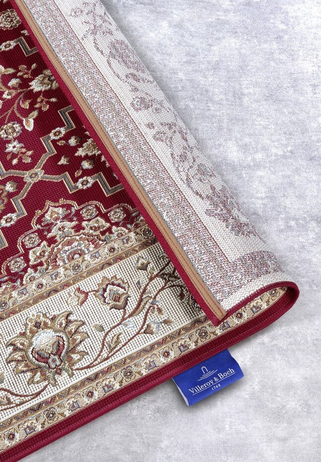 Vintage binnen- en buitenkleed - Pierre Rood/Crème Vintage binnen- en buitenkleed - Pierre Rood/Crème