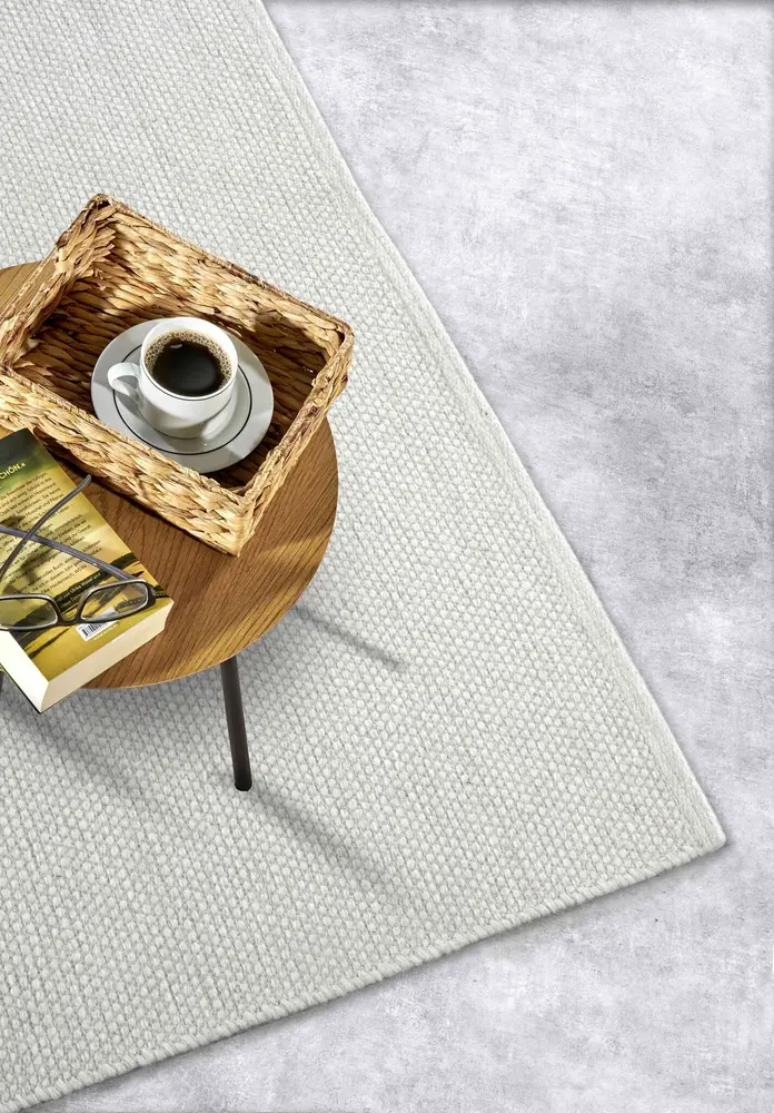 Wollen Vloerkleed - Delhi Crème Wollen Vloerkleed - Delhi Crème