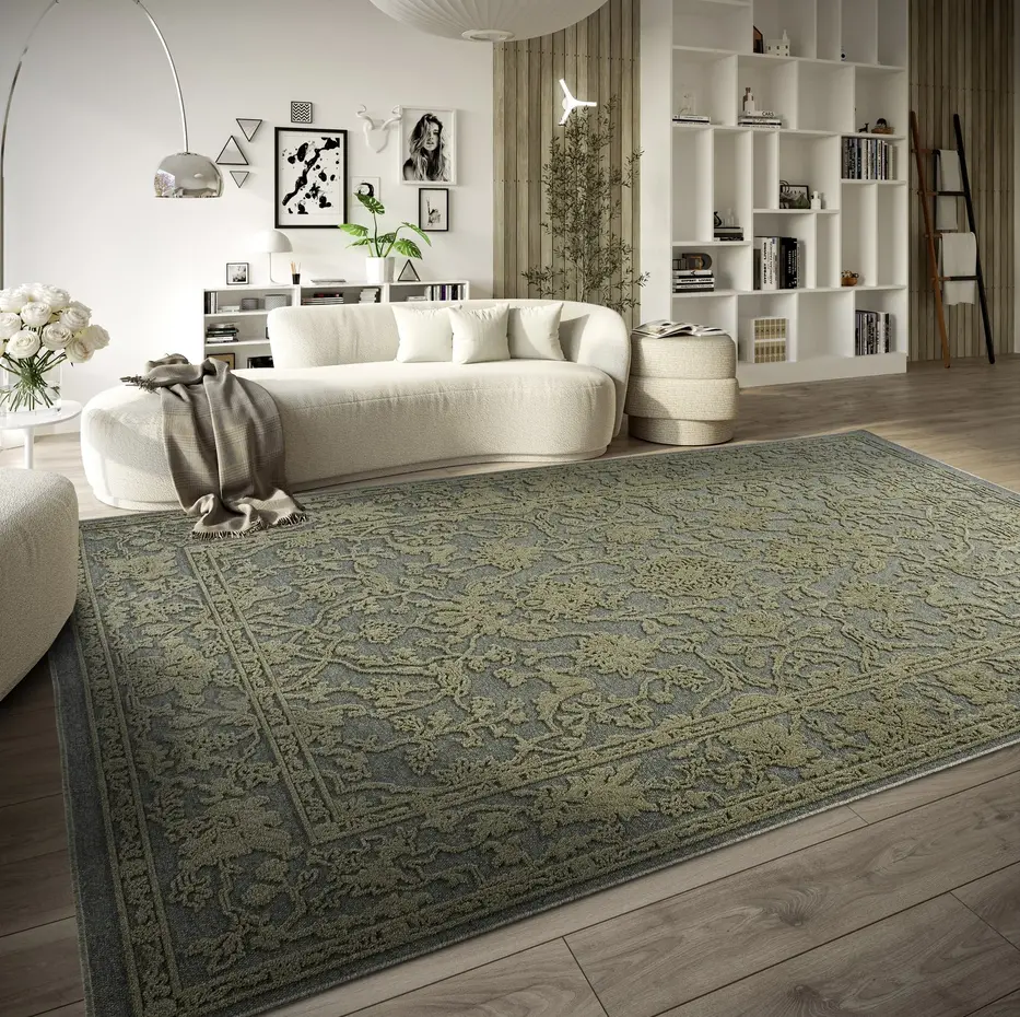 Villeroy & Boch - Laagpolig vloerkleed - Ambroise Naturel - Jungle Groen