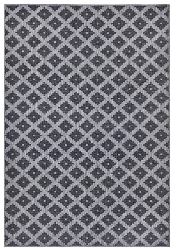 Binnen & Buiten Omkeerbaar vloerkleed - Nizza Grijs/Antraciet Binnen & Buiten Omkeerbaar vloerkleed - Nizza Grijs/Antraciet